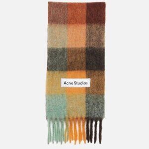 Acne Studios Colorful Checkered Scarf